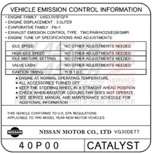 Load image into Gallery viewer, 300ZX VG30DETT Emissions Decal
