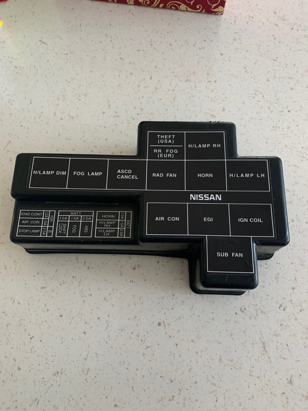 300ZX Fuse Box Cover Decal