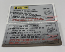 Load image into Gallery viewer, 300ZX T-Top Lock Decal
